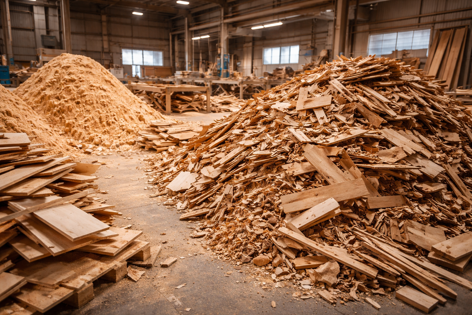 thu mua phế liệu gỗ, dăm bào, mùn cưa, pallet giá cao